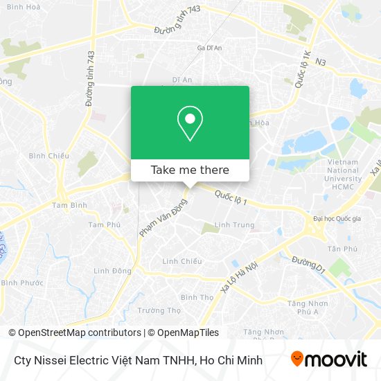 Cty Nissei Electric Việt Nam TNHH map