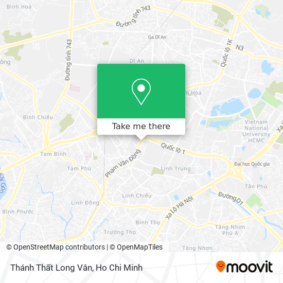 Thánh Thất Long Vân map