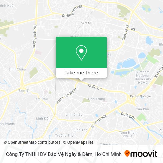 Công Ty TNHH DV Bảo Vệ Ngày & Đêm map