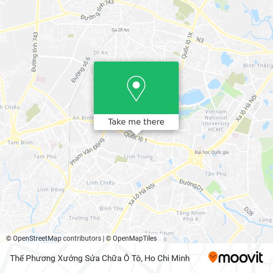 Thế Phương Xưởng Sửa Chữa Ô Tô map