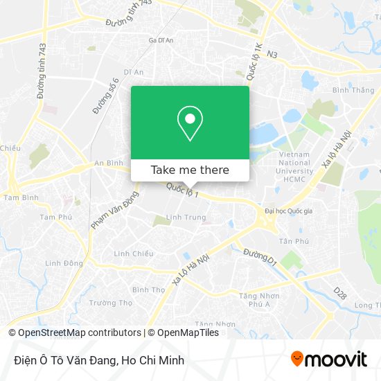 Điện Ô Tô Văn Đang map