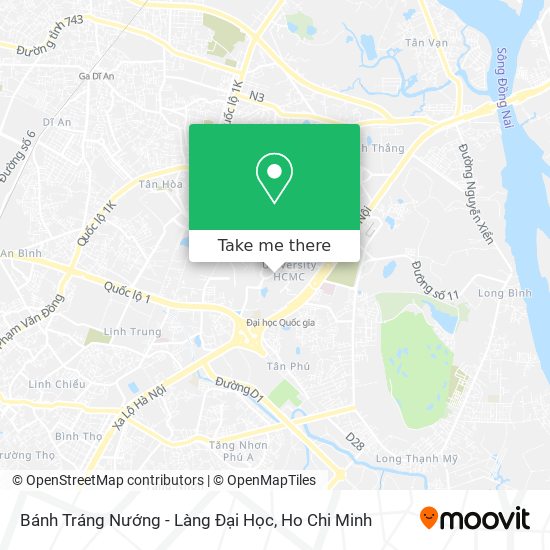 Bánh Tráng Nướng - Làng Đại Học map