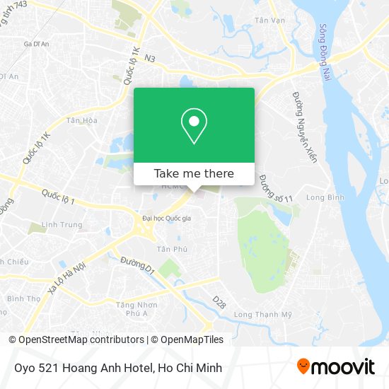 Oyo 521 Hoang Anh Hotel map