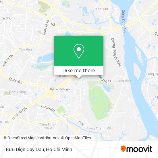 Bưu Điện Cây Dầu map