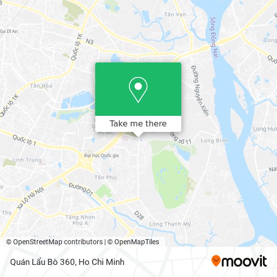 Quán Lẩu Bò 360 map