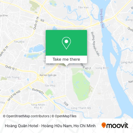 Hoàng Quân Hotel - Hoàng Hữu Nam map