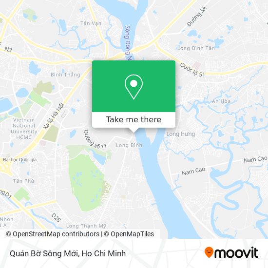 Quán Bờ Sông Mới map