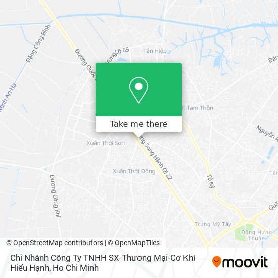 Chi Nhánh Công Ty TNHH SX-Thương Mại-Cơ Khí Hiếu Hạnh map