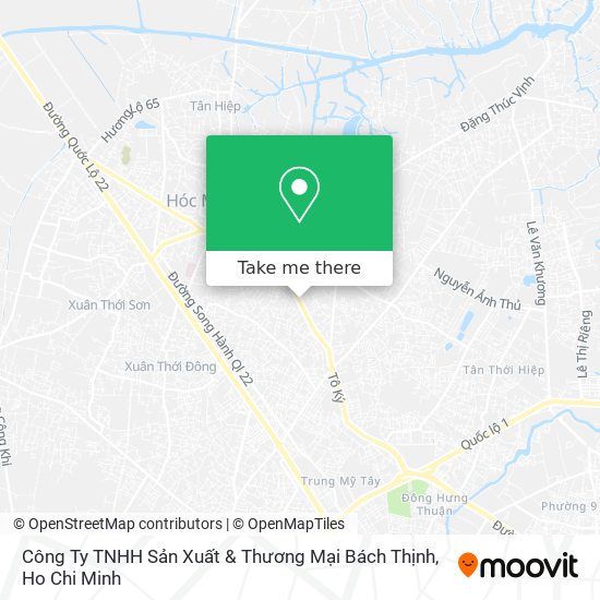 Công Ty TNHH Sản Xuất & Thương Mại Bách Thịnh map