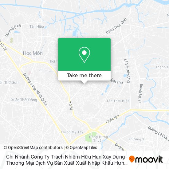 Chi Nhánh Công Ty Trách Nhiệm Hữu Hạn Xây Dựng Thương Mại Dịch Vụ Sản Xuất Xuất Nhập Khẩu Hưng Phát map
