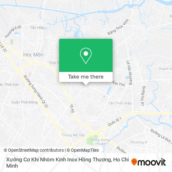 Xưởng Cơ Khí Nhôm Kính Inox Hồng Thương map