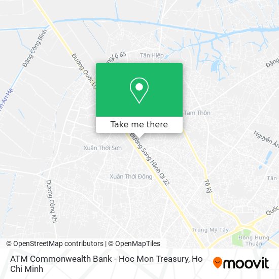 ATM Commonwealth Bank - Hoc Mon Treasury map