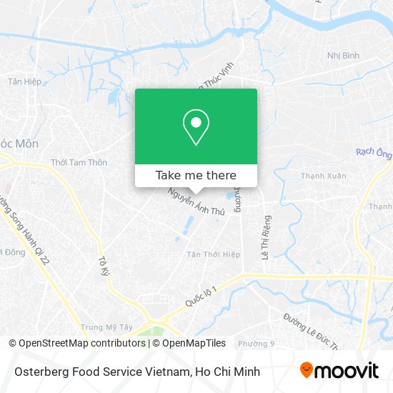 Osterberg Food Service Vietnam map