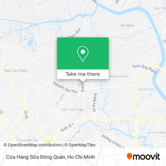 Cửa Hàng Sữa Đông Quân map