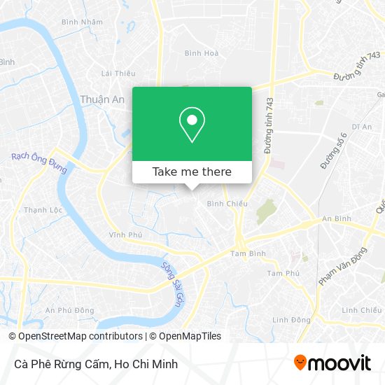 Cà Phê Rừng Cấm map