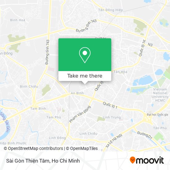 Sài Gòn Thiện Tâm map