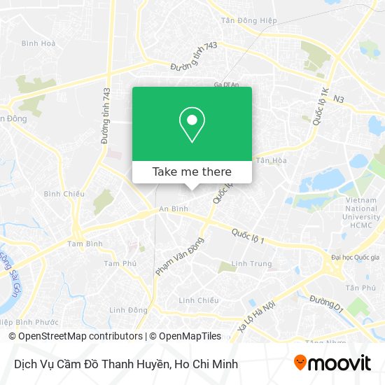 Dịch Vụ Cầm Đồ Thanh Huyền map