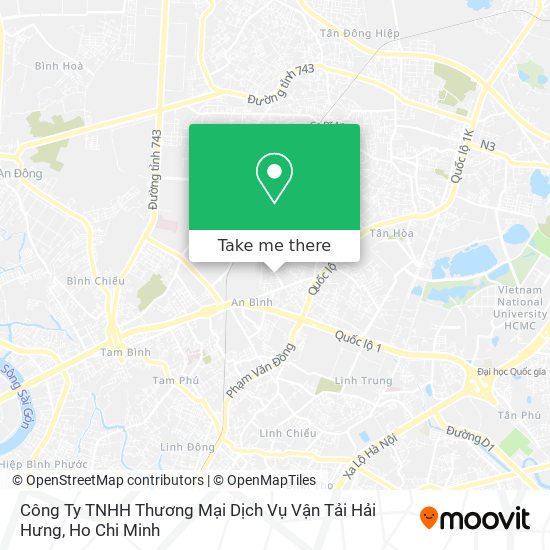 Công Ty TNHH Thương Mại Dịch Vụ Vận Tải Hải Hưng map