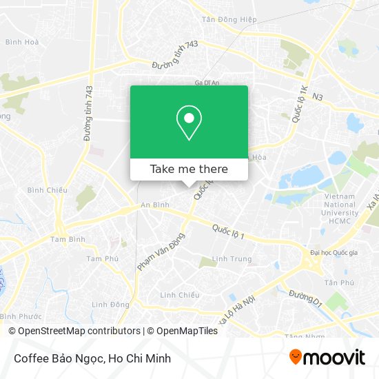 Coffee Bảo Ngọc map
