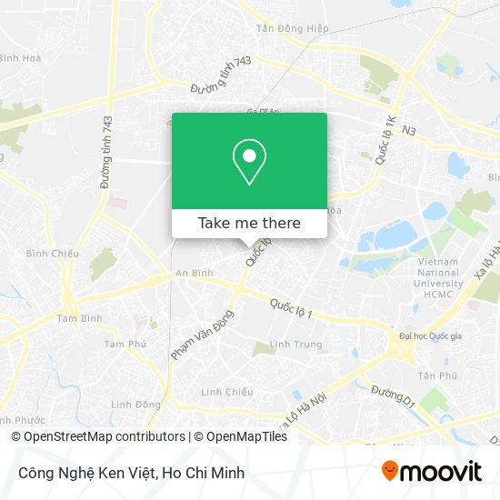 Công Nghệ Ken Việt map