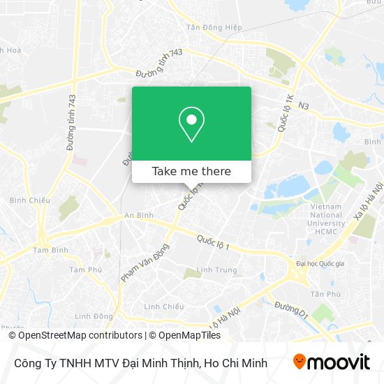 Công Ty TNHH MTV Đại Minh Thịnh map