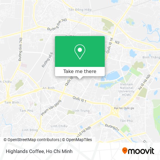 Highlands Coffee map