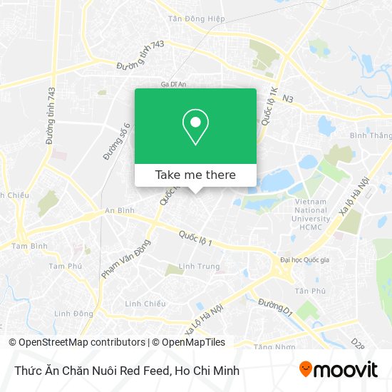 Thức Ăn Chăn Nuôi Red Feed map