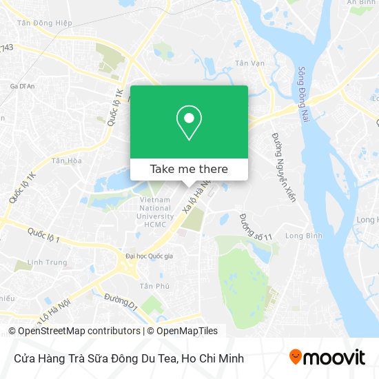 Cửa Hàng Trà Sữa Đông Du Tea map