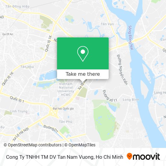 Cong Ty TNHH TM DV Tan Nam Vuong map