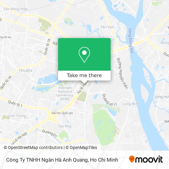 Công Ty TNHH Ngân Hà Anh Quang map