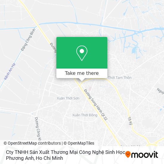 Cty TNHH Sản Xuất Thương Mại Công Nghệ Sinh Học Phương Anh map