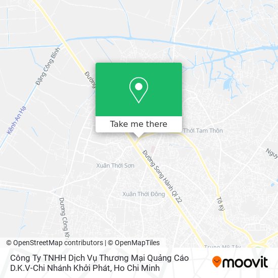 Công Ty TNHH Dịch Vụ Thương Mại Quảng Cáo D.K.V-Chi Nhánh Khởi Phát map