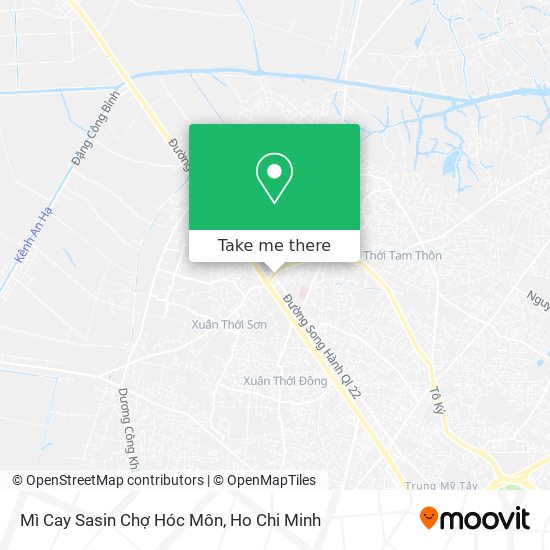 Mì Cay Sasin Chợ Hóc Môn map