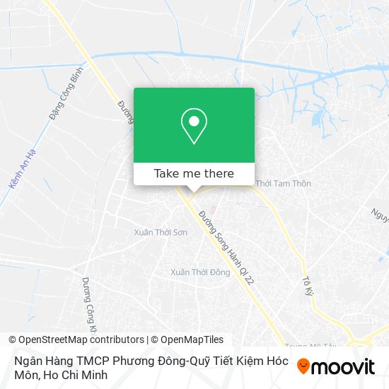 Ngân Hàng TMCP Phương Đông-Quỹ Tiết Kiệm Hóc Môn map