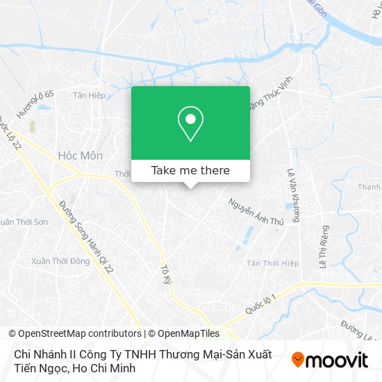 Chi Nhánh II Công Ty TNHH Thương Mại-Sản Xuất Tiến Ngọc map