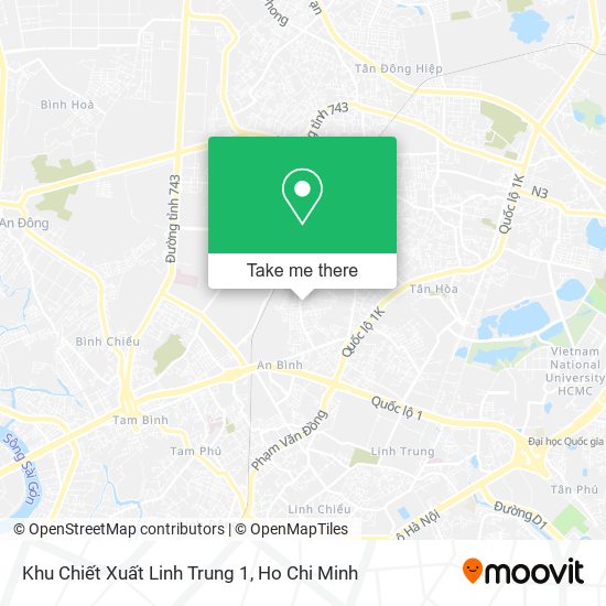 Khu Chiết Xuất Linh Trung 1 map