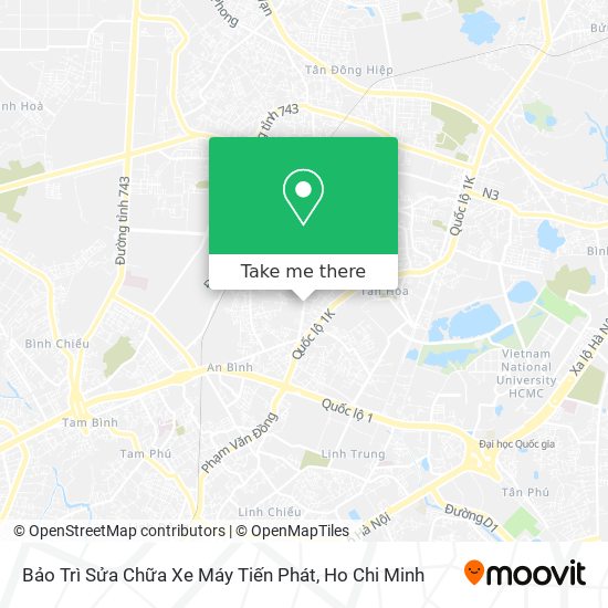 Bảo Trì Sửa Chữa Xe Máy Tiến Phát map