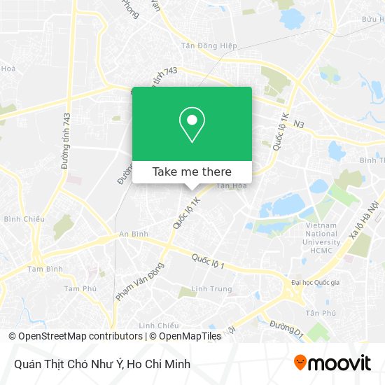 Quán Thịt Chó Như Ý map