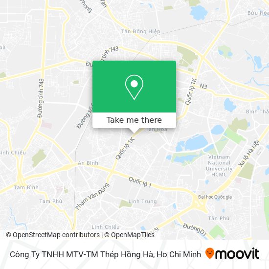 Công Ty TNHH MTV-TM Thép Hồng Hà map