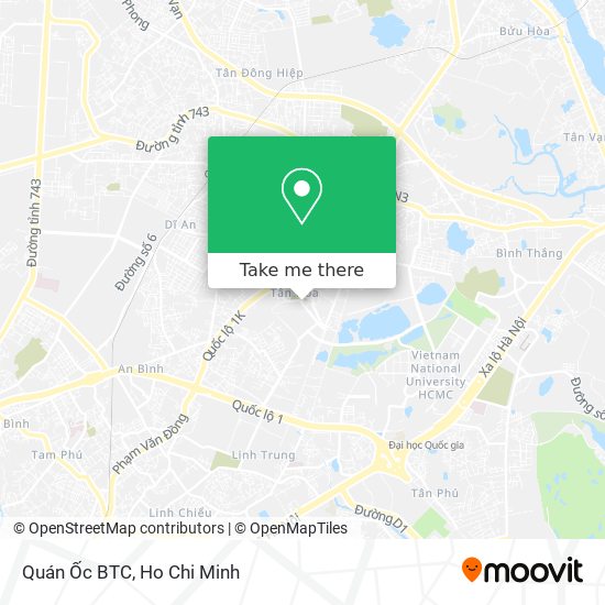 Quán Ốc BTC map