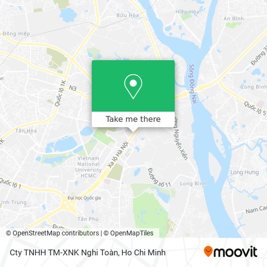 Cty TNHH TM-XNK Nghi Toàn map