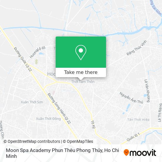 Moon Spa Academy Phun Thêu Phong Thủy map
