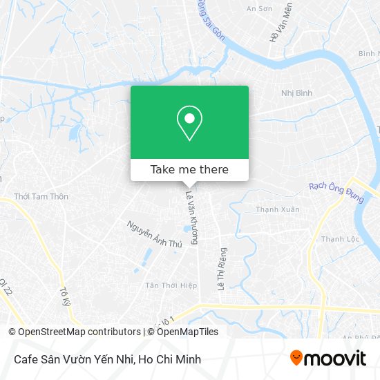 Cafe Sân Vườn Yến Nhi map