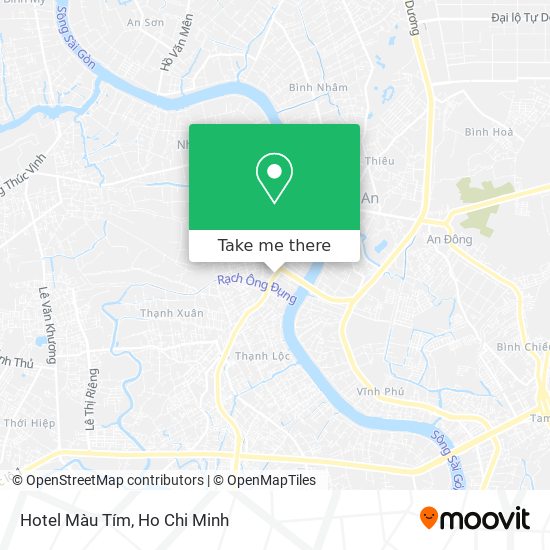 Hotel Màu Tím map