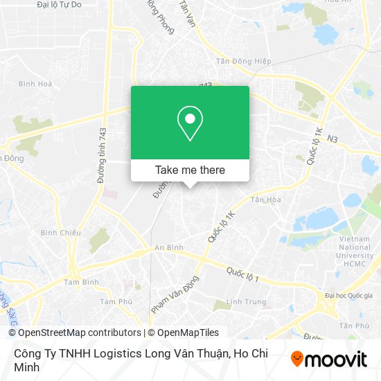 Công Ty TNHH Logistics Long Vân Thuận map
