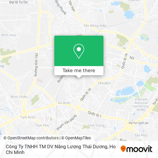 Công Ty TNHH TM DV Năng Lượng Thái Dương map