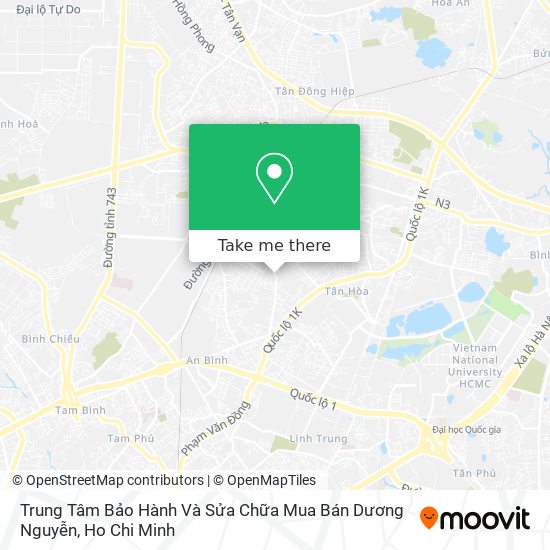Trung Tâm Bảo Hành Và Sửa Chữa Mua Bán Dương Nguyễn map