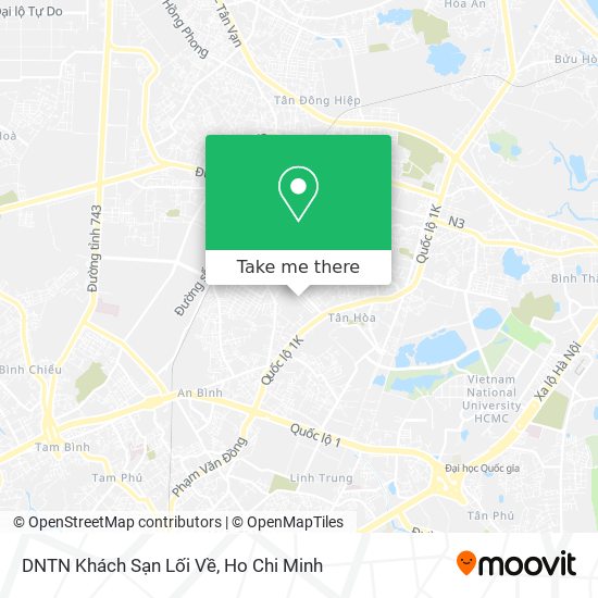 DNTN Khách Sạn Lối Về map