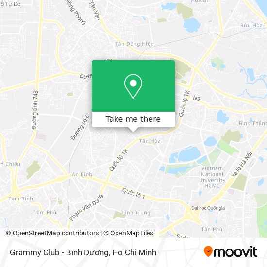 Grammy Club - Bình Dương map