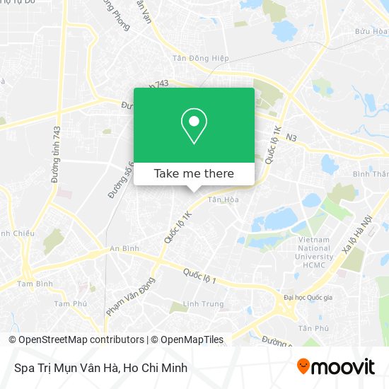 Spa Trị Mụn Vân Hà map